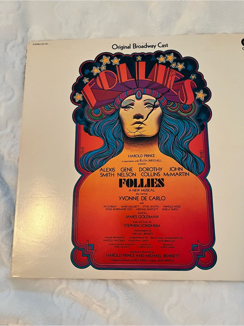 1971 Follies Cast Art Vinyl album